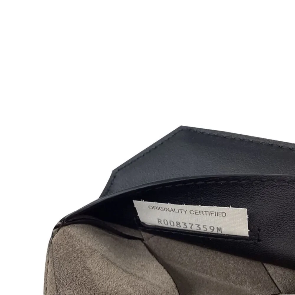Bottega Veneta Diago Phone Pouch Bag in Black Calf Leather